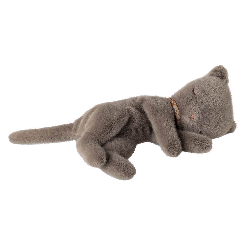 Graue schlafende Plüschkatze von Maileg