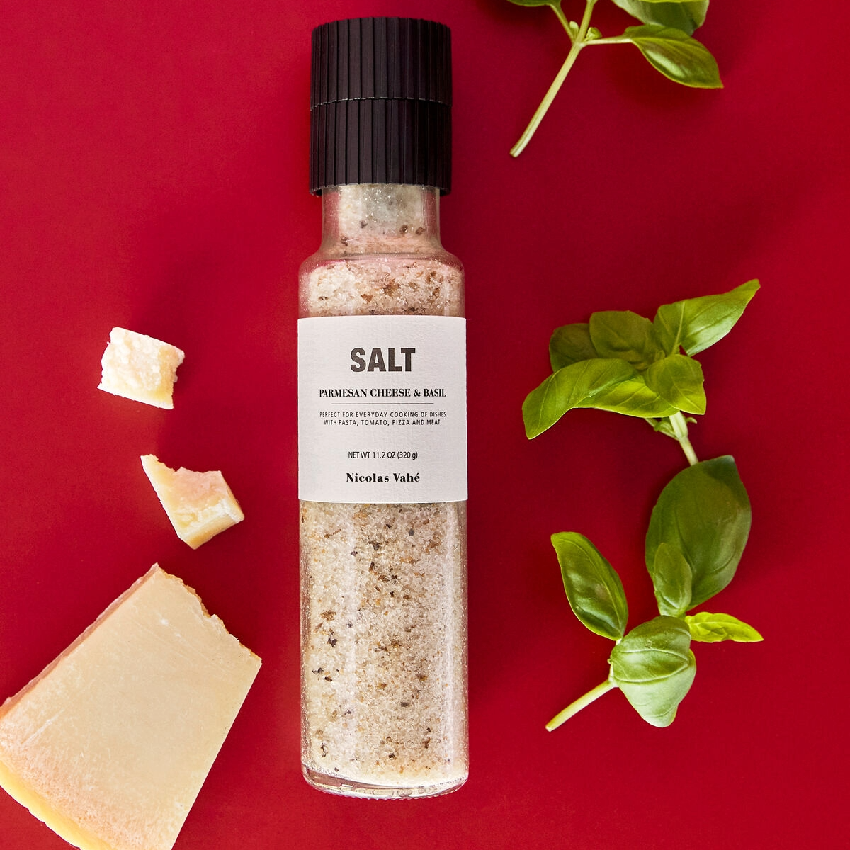 Salz und Parmesan mit Keramikmühle 
