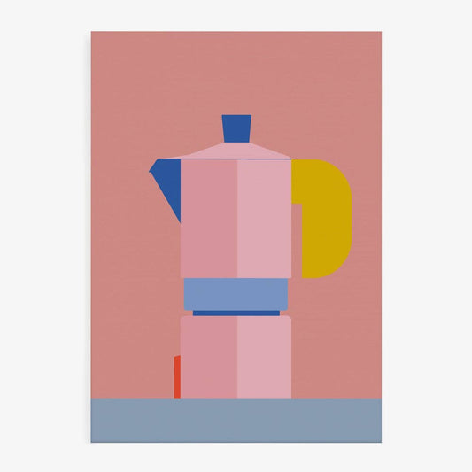 Poster „Rosa Mokka-Kanne“ – Motiv von Daria Ivanovna