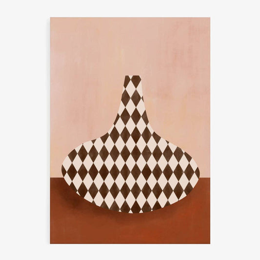 Poster „Abstrakte Harlekin-Vase“ – Motiv von Elena Ristova