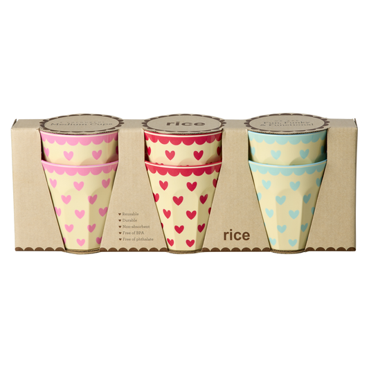 Melamin Becher von Rice mit Herzen