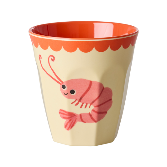 Melamin Becher von Rice mit Garnelen-Motiv