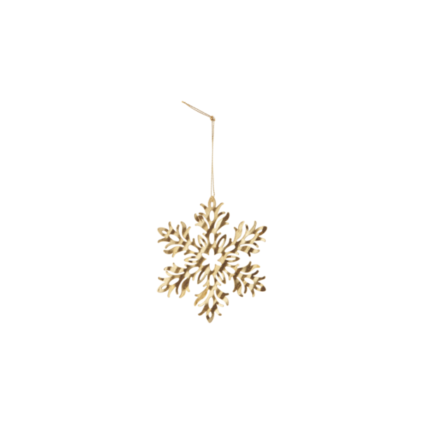 House Doctor Ornament Snowflower Gold