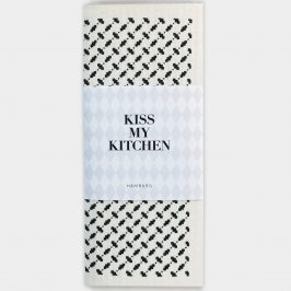 Kiss My Kitchen Schwammtuch Pali White Black